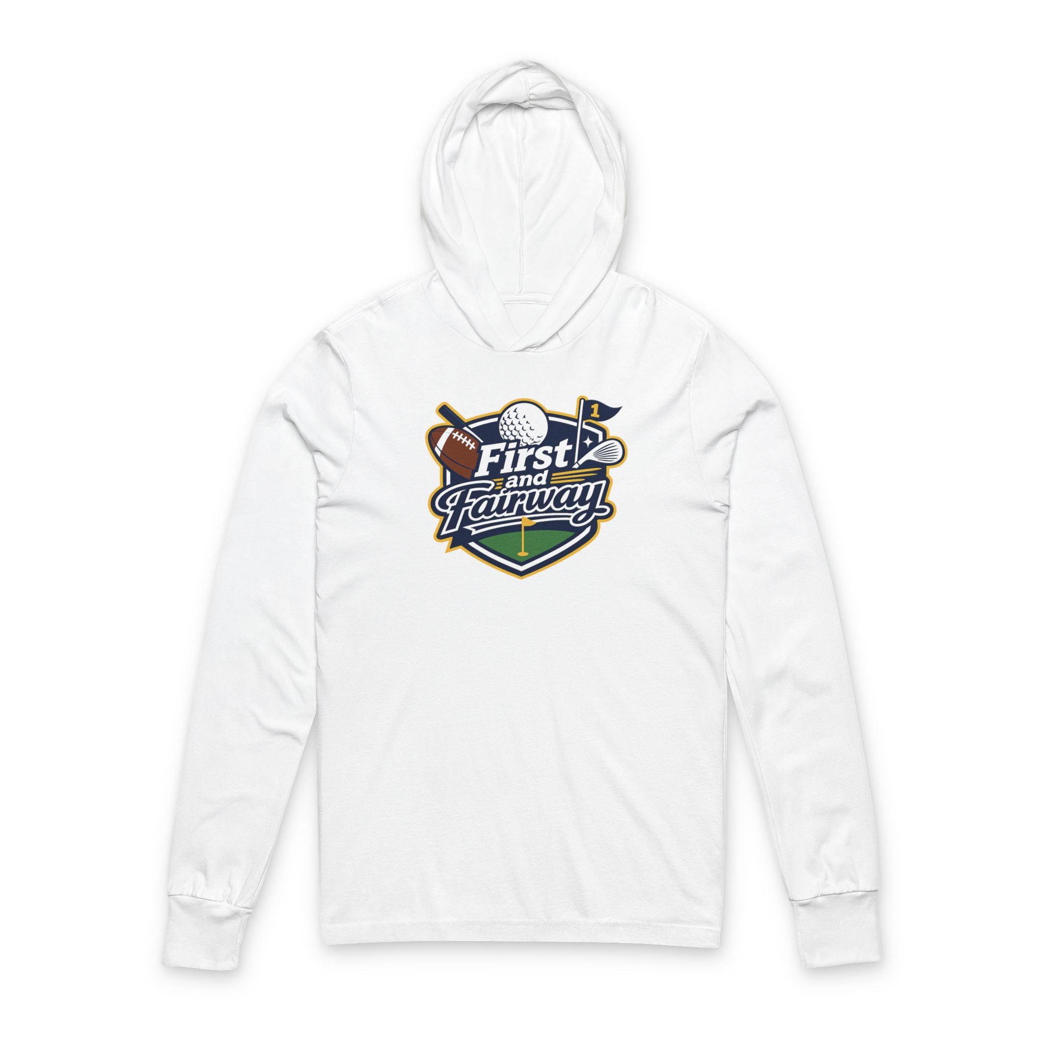 First and Fairway Hooded Long Sleeve Tee
