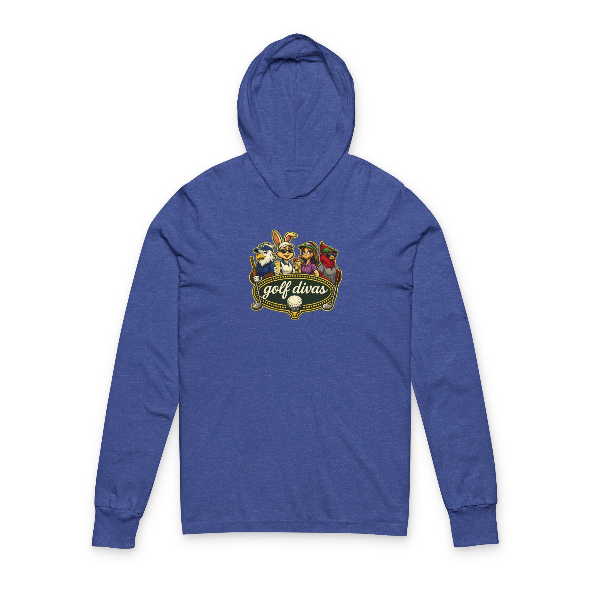 Womens Golf Diva  Hooded Long Sleeve Tee