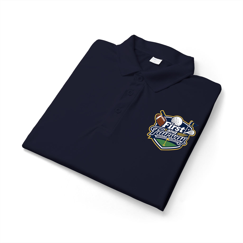 First and Fairway Print Mens Polo
