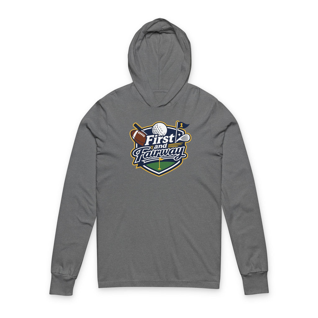 First and Fairway Hooded Long Sleeve Tee
