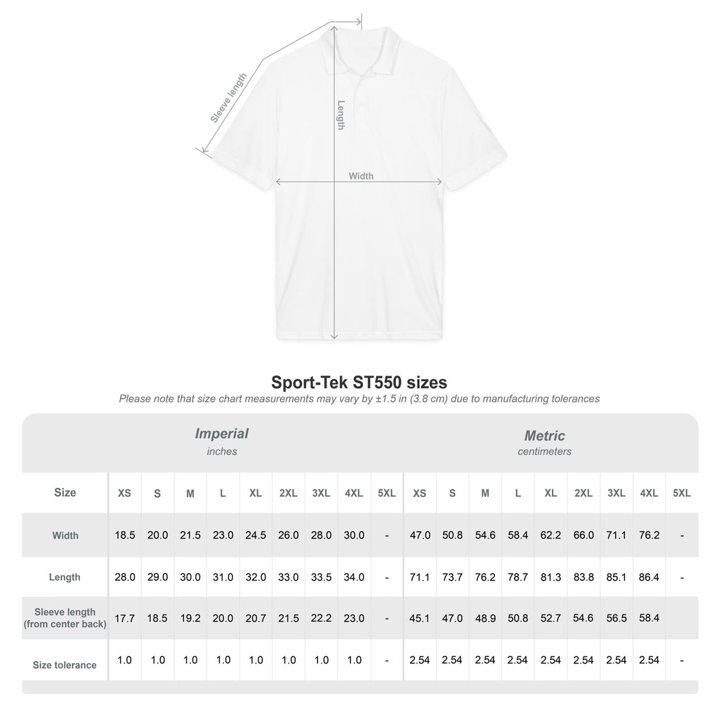 First and Fairway Print Mens Polo