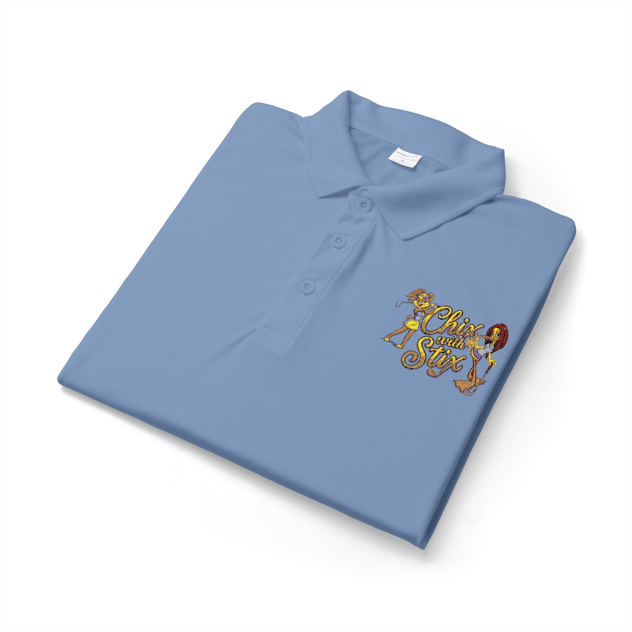 Chix with Stix. Print Chest Logo