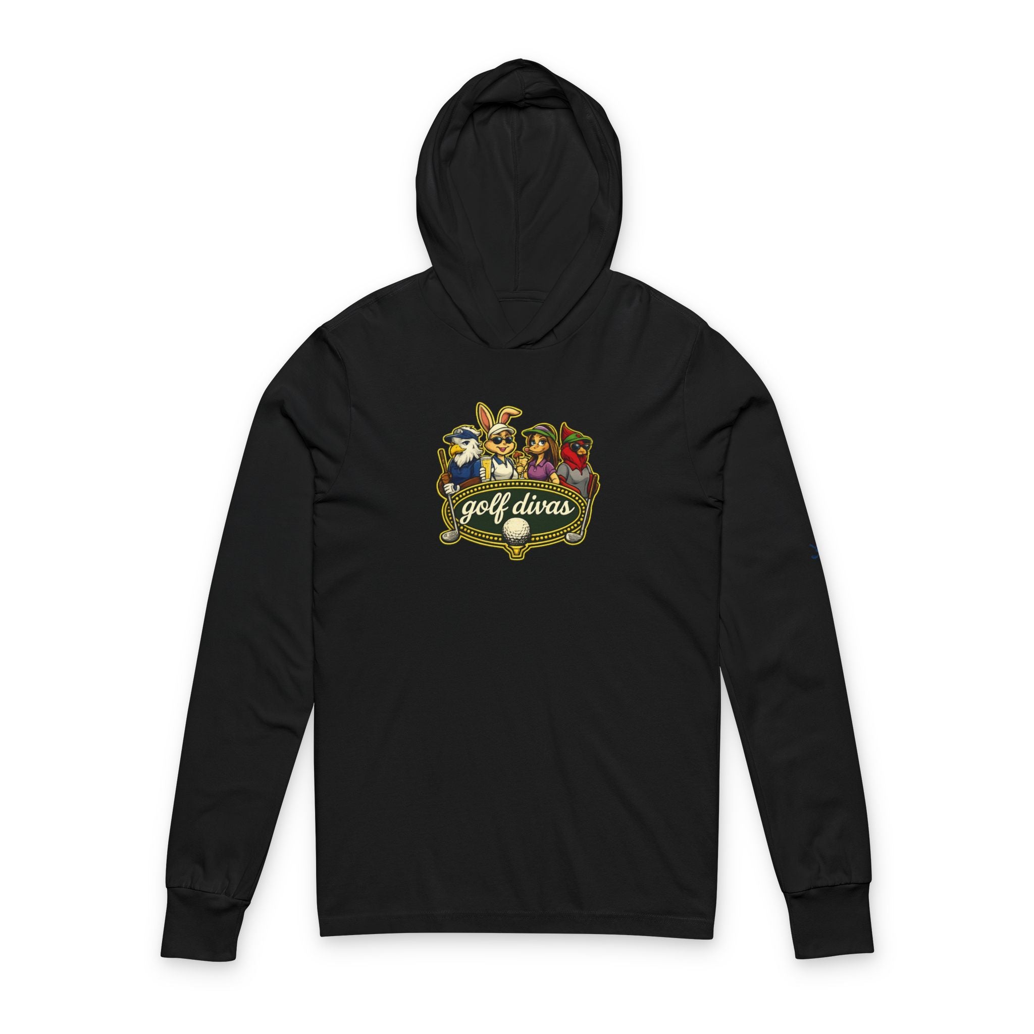 Womens Golf Diva  Hooded Long Sleeve Tee