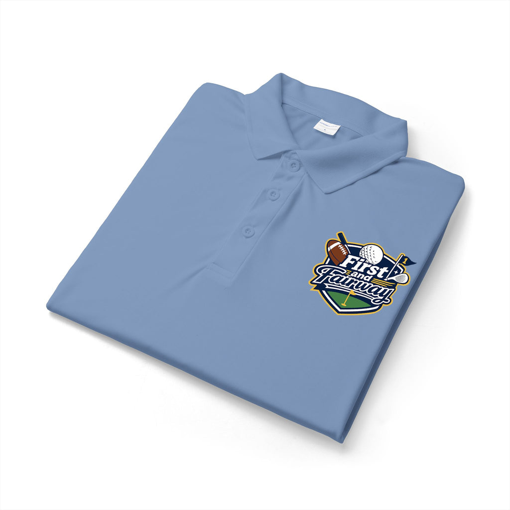 First and Fairway Print Mens Polo
