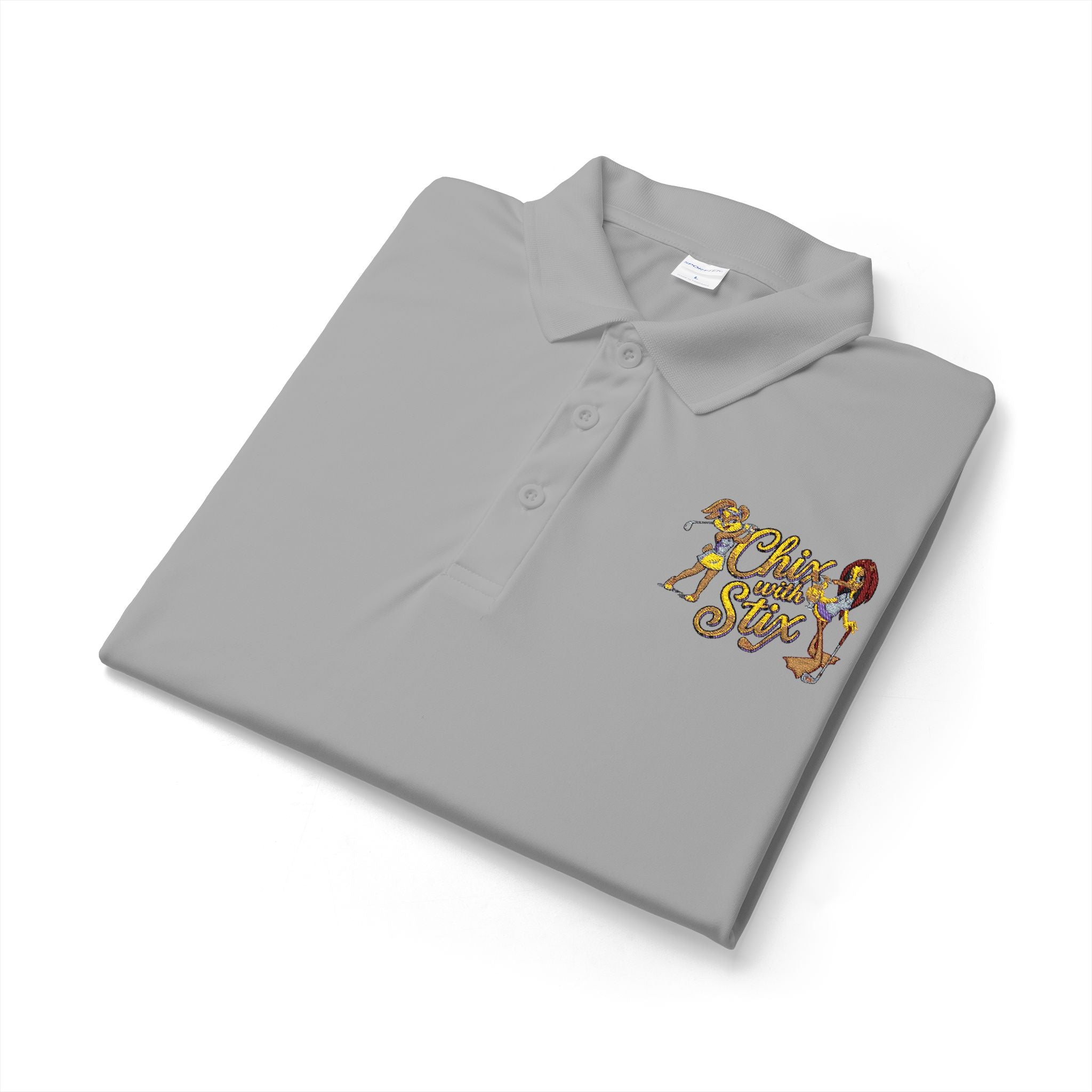 Chix with Stix. Print Chest Logo