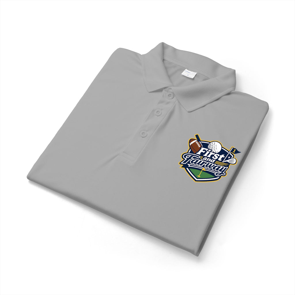 First and Fairway Print Mens Polo