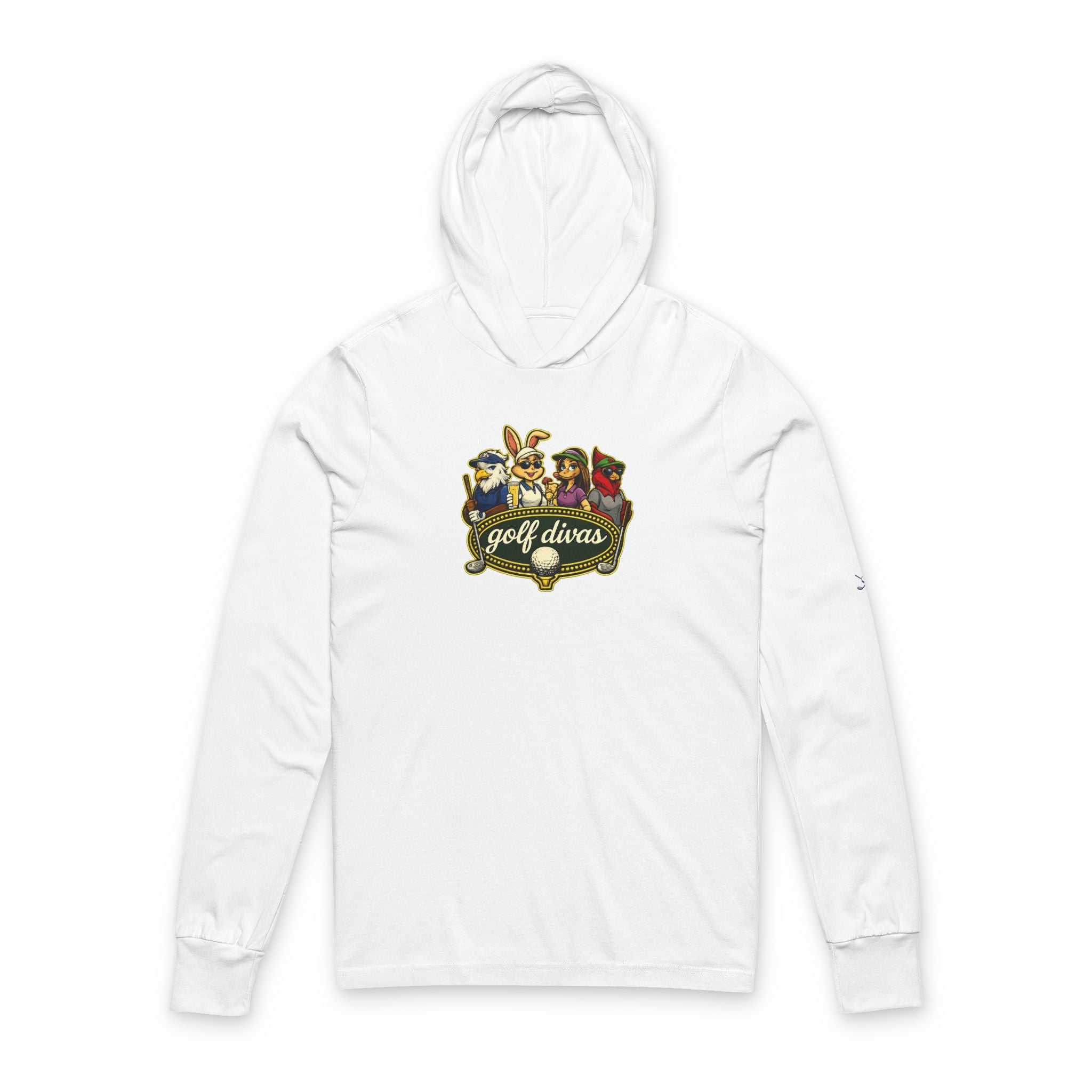 Womens Golf Diva  Hooded Long Sleeve Tee