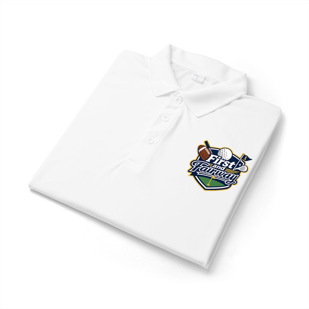 First and Fairway Print Mens Polo