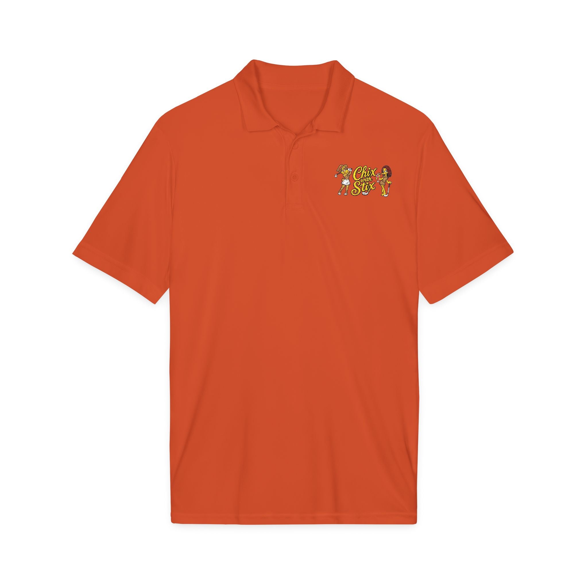 Womens Chix with Stix Embroidered polo